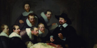 A Lição de Anatomia do Dr. Tulp, de Rembrandt, no Espaço Cultural INC