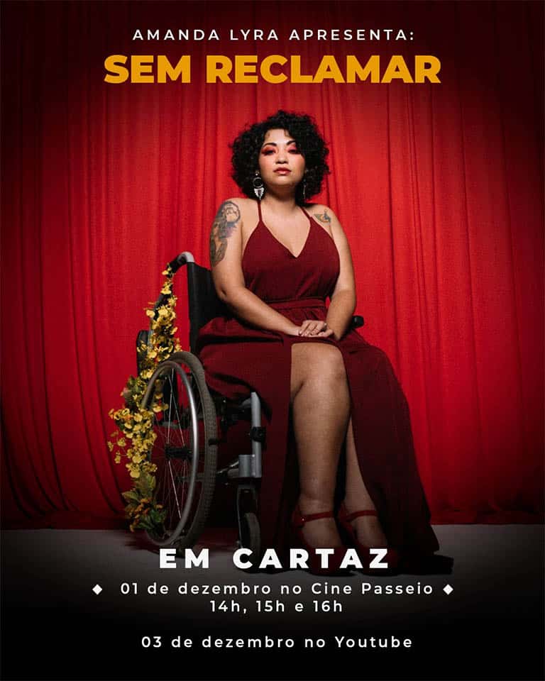 Dia 03/12, Dia Internacional da Pessoa com Deficiência, a compositora, cantora e cadeirante, Amanda Lyra, lança a música "Sem Reclamar".