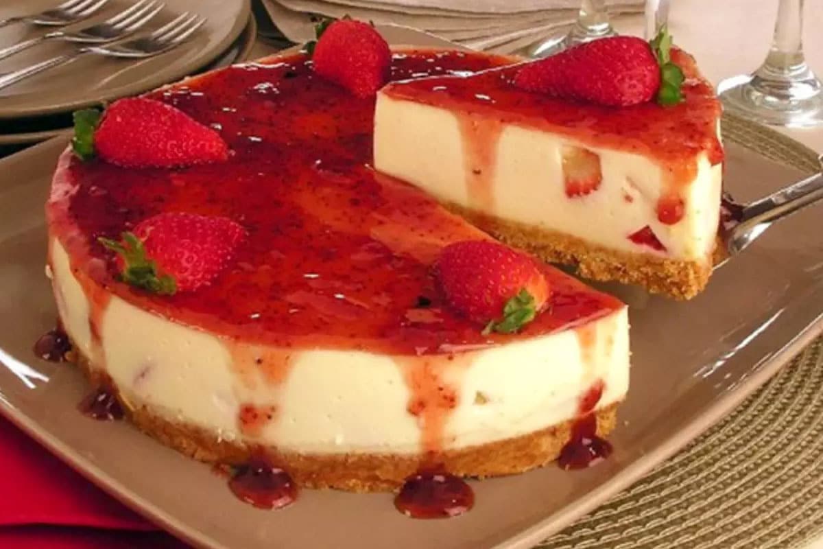 Cheesecake de morango